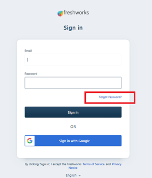 Forgot password