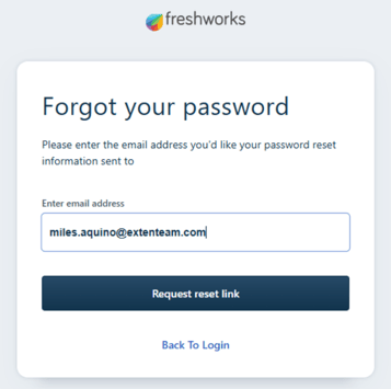Request reset link
